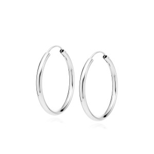 Cercei rotunzi argint Ø18 mm x 2 mm Creole DiAmanti KSZ2018ER-DIA (Argint 925‰ 1,3 g.)